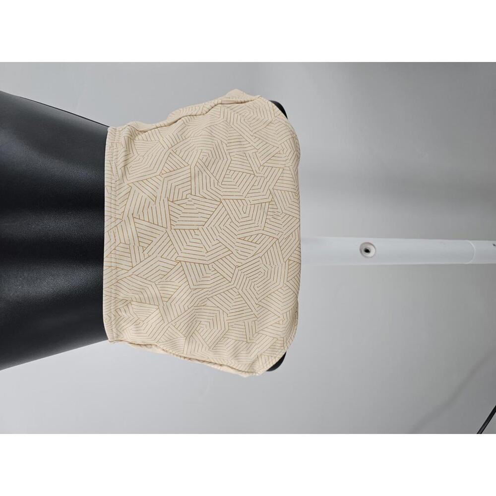 Geode High Waist Beige Geometric Patterned Swim Bottoms